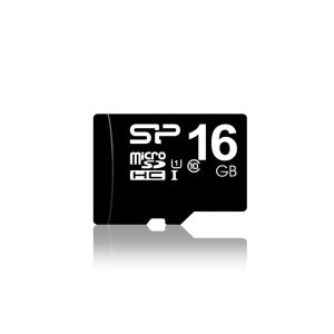 Silicon Power 16GB MicroSDHC Class10 UHS-1 incl. SD-adapter Zwart - 0