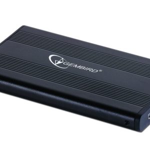 Gembird EE2-U2S-5 behuizing voor opslagstations HDD-behuizing Zwart 2.5" - 0
