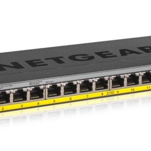 NETGEAR GS116LP Unmanaged Gigabit Ethernet (10/100/1000) Power over Ethernet (PoE) Zwart - 0