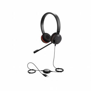 Jabra Evolve 20SE MS Stereo Bedraade USB On-Ear Headset (Zwart) Microsoft Teams Gecertificeerd - 0