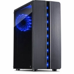 Case Inter-Tech Thunder ATX Mini Tower Zw. Blue light Acr. - 0