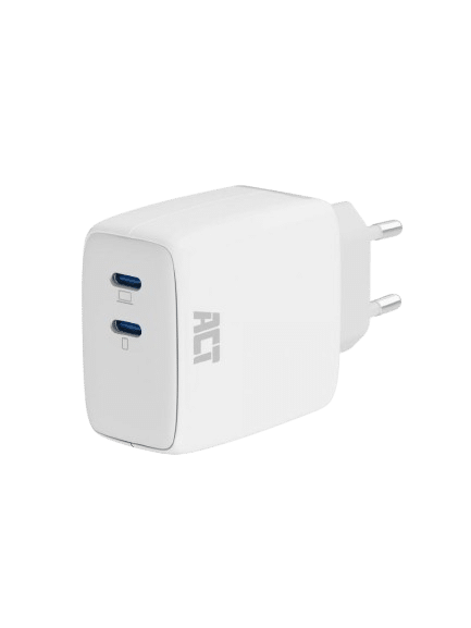 ACT AC2165 oplader voor mobiele apparatuur Universeel Wit AC Snel opladen Auto