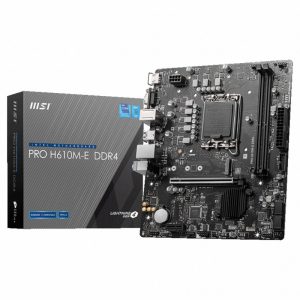 MSI PRO H610M-E | Socket LGA 1700 | Intel H610 | 2xDDR4 | Micro-ATX | Moederbord | 2e Kans - 0