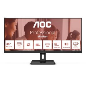 AOC U34E2M 34" | UWQHD 3440x1440 | VA | 100Hz | 4ms | Ultrawide Monitor - 0
