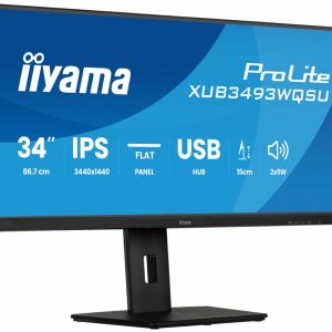 iiyama ProLite XUB3493WQSU-B6 | 34" Ultrawide IPS Monitor | 3440x1440 UWQHD | 120Hz | LED | Zwart - 0