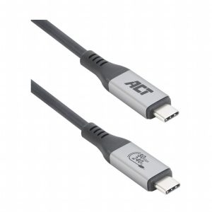 ACT AC7431 | Thunderbolt 5 USB4 Kabel | USB-C naar USB-C | 1,5 m | USB-IF gecertificeerd | Zwart - 0