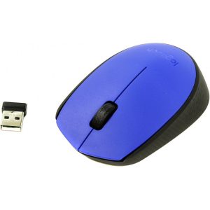 Logitech M171 | Draadloze Muis | Links- en Rechtshandig | RF | 1000 DPI | Zwart/Blauw - 0