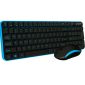 QWARE Wireless Waterford Toetsenbord + Muis Blauw - 0