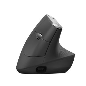 Logitech MX Vertical | Draadloze Ergonomische Muis | Rechtshandig | RF + Bluetooth + USB-C | 4000 DPI suggestie | Grafiet - 0