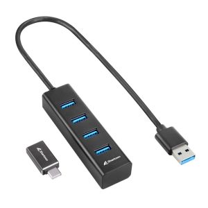 Sharkoon 4044951037582 | USB 3.2 Gen 1 (3.1 Gen 1) Type-C Hub | 5000 Mbit/s | Zwart - 0