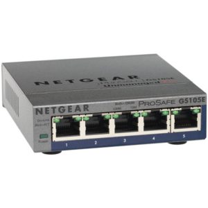 Netgear GS105E-200PES | 5-poorts Gigabit Smart Managed Plus Switch | VLAN/QoS | Webbeheer | Compact - 0