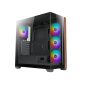 Case Azza Neptun 491 | Midi Tower | RGB | Zwart en Hout - 0