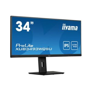 iiyama ProLite XUB3493WQSU-B5 34" | 3440x1440 UWQHD IPS | 75Hz | 4ms | 21:9 Ultrawide | USB-Hub | Monitor | RENEWED - 0