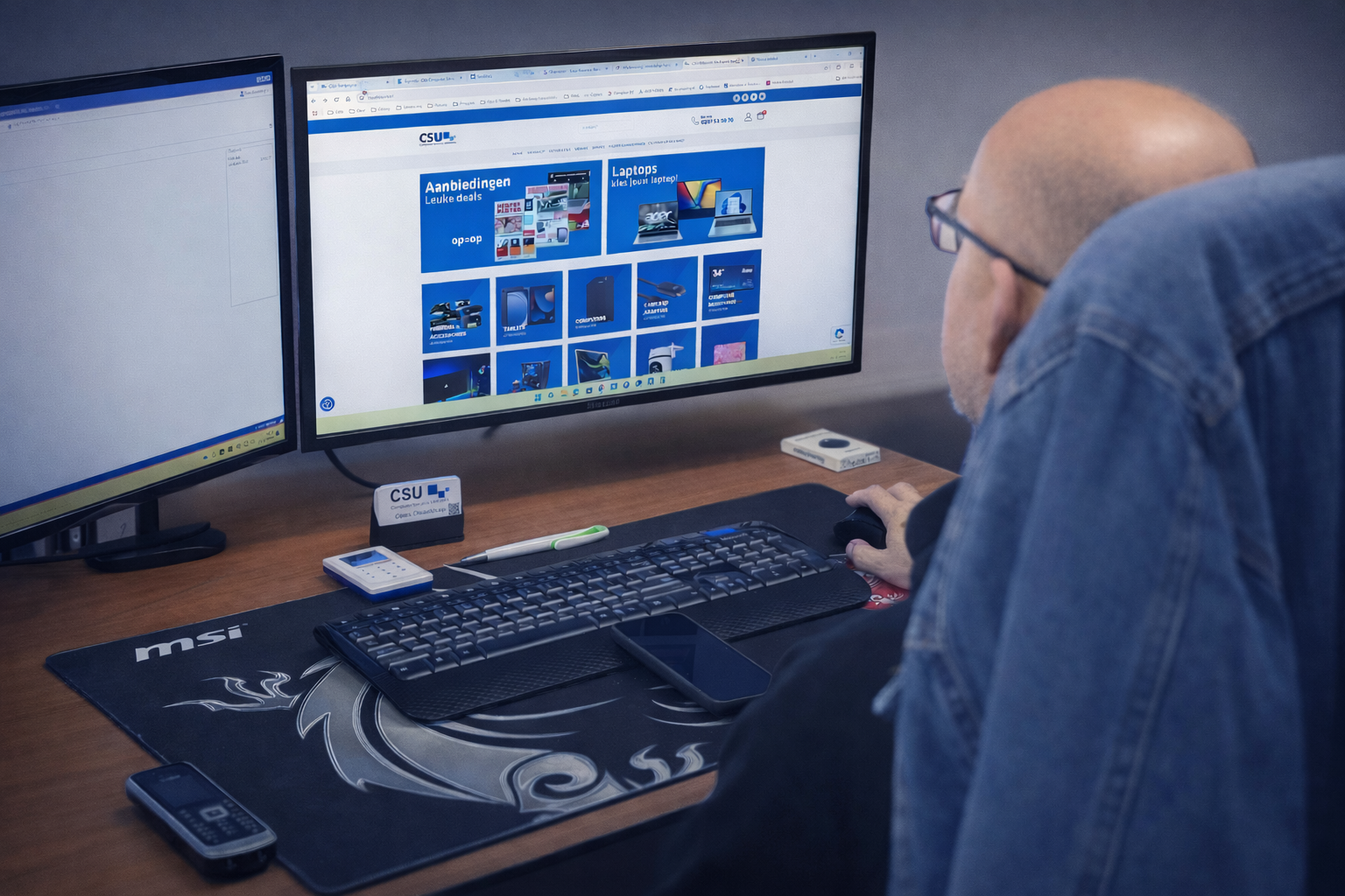 Werken aan aanbiedingen op CSU site